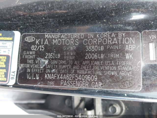 Photo 8 VIN: KNAFX4A62F5409609 - KIA FORTE 