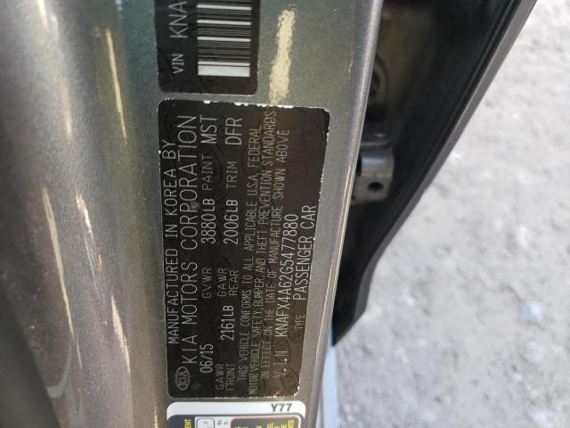 Photo 9 VIN: KNAFX4A62G5477880 - KIA FORTE LX 