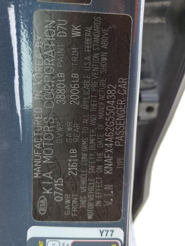 Photo 11 VIN: KNAFX4A62G5504382 - KIA FORTE 