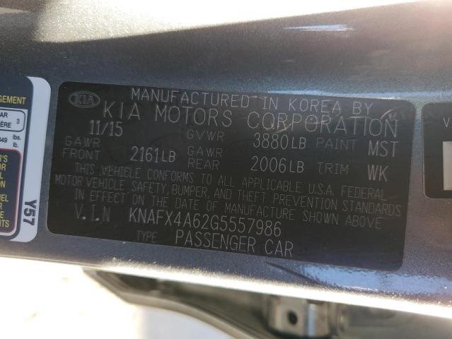 Photo 12 VIN: KNAFX4A62G5557986 - KIA FORTE LX 