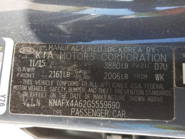 Photo 12 VIN: KNAFX4A62G5559690 - KIA FORTE 