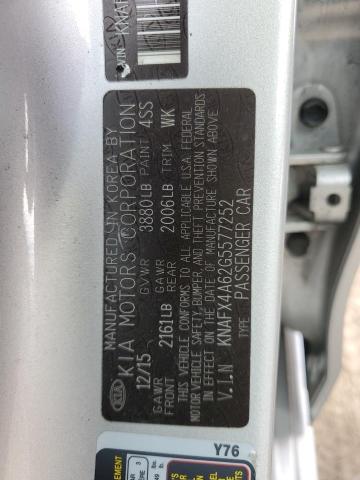 Photo 12 VIN: KNAFX4A62G5577252 - KIA FORTE LX 