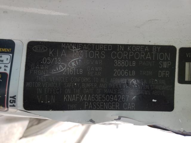 Photo 9 VIN: KNAFX4A63E5094267 - KIA FORTE LX 