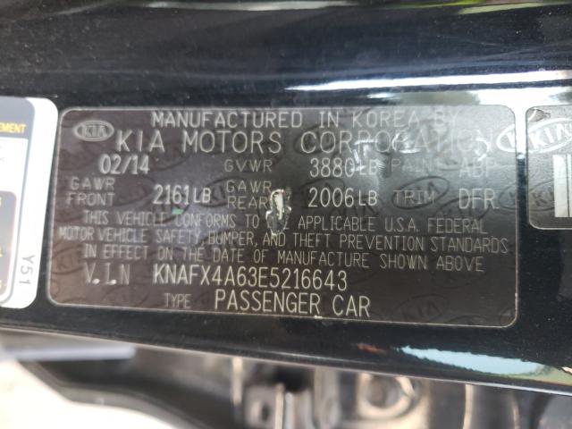 Photo 9 VIN: KNAFX4A63E5216643 - KIA FORTE LX 