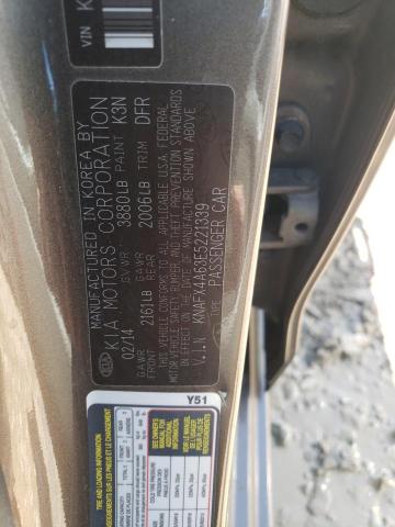 Photo 12 VIN: KNAFX4A63E5221339 - KIA FORTE 