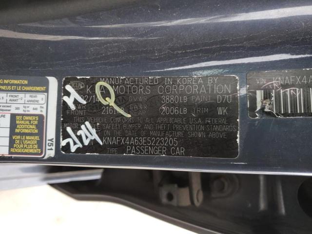 Photo 12 VIN: KNAFX4A63E5223205 - KIA FORTE LX 