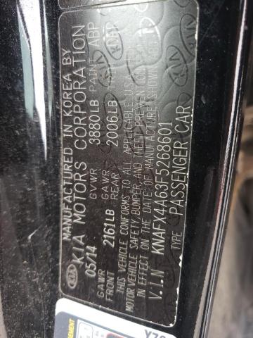 Photo 9 VIN: KNAFX4A63F5268601 - KIA FORTE LX 