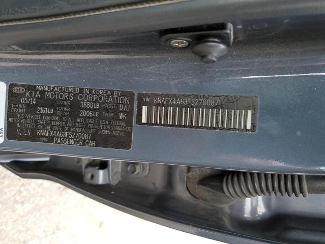 Photo 11 VIN: KNAFX4A63F5270087 - KIA FORTE LX 