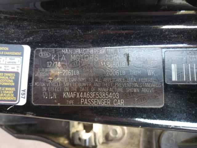 Photo 9 VIN: KNAFX4A63F5385403 - KIA FORTE LX 