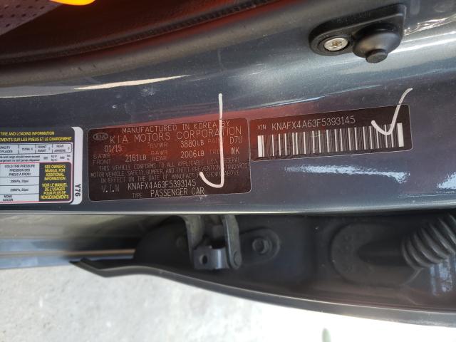 Photo 9 VIN: KNAFX4A63F5393145 - KIA FORTE LX 