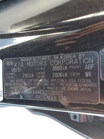 Photo 12 VIN: KNAFX4A63G5526522 - KIA FORTE 