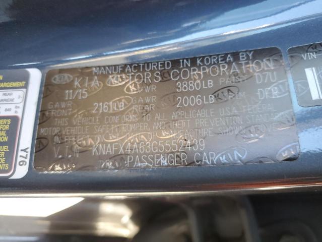 Photo 11 VIN: KNAFX4A63G5552439 - KIA FORTE LX 