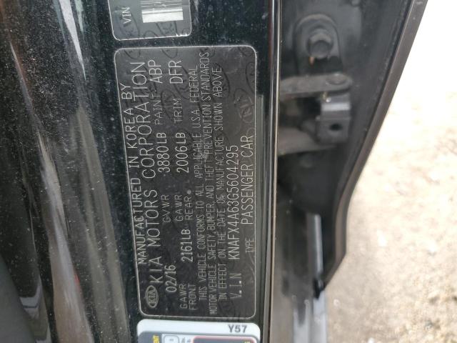 Photo 11 VIN: KNAFX4A63G5604295 - KIA FORTE LX 