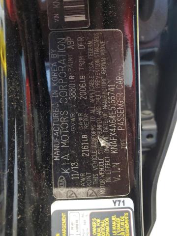 Photo 11 VIN: KNAFX4A64E5166741 - KIA FORTE LX 