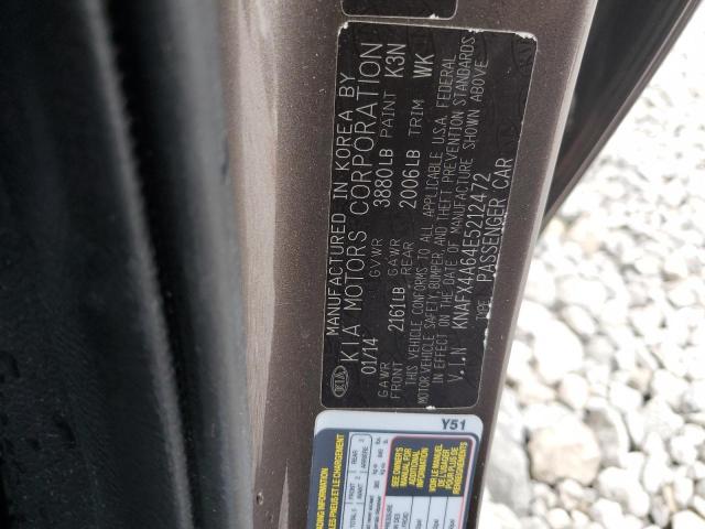 Photo 11 VIN: KNAFX4A64E5212472 - KIA FORTE LX 