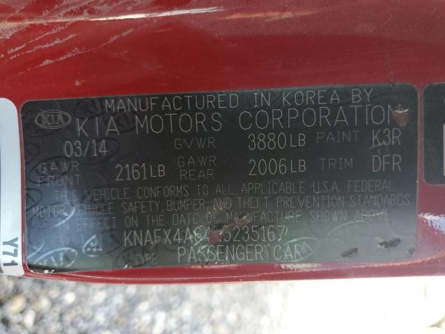 Photo 11 VIN: KNAFX4A64E5235167 - KIA FORTE 