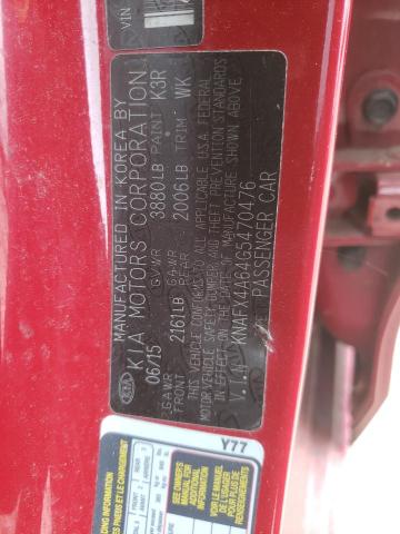 Photo 9 VIN: KNAFX4A64G5470476 - KIA FORTE 