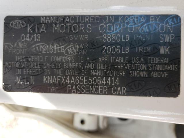 Photo 12 VIN: KNAFX4A65E5064414 - KIA FORTE LX 