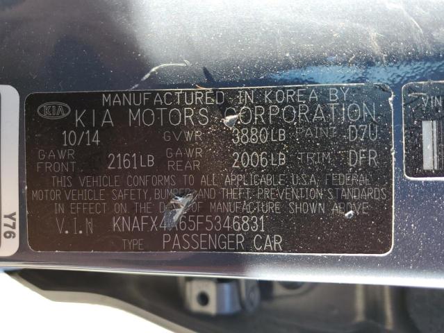 Photo 12 VIN: KNAFX4A65F5346831 - KIA FORTE LX 