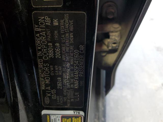 Photo 11 VIN: KNAFX4A65F5411600 - KIA FORTE LX 