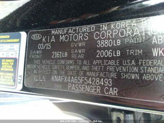 Photo 8 VIN: KNAFX4A65F5428493 - KIA FORTE 