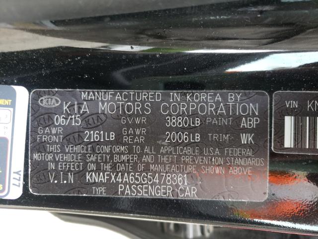 Photo 9 VIN: KNAFX4A65G5478361 - KIA FORTE LX 