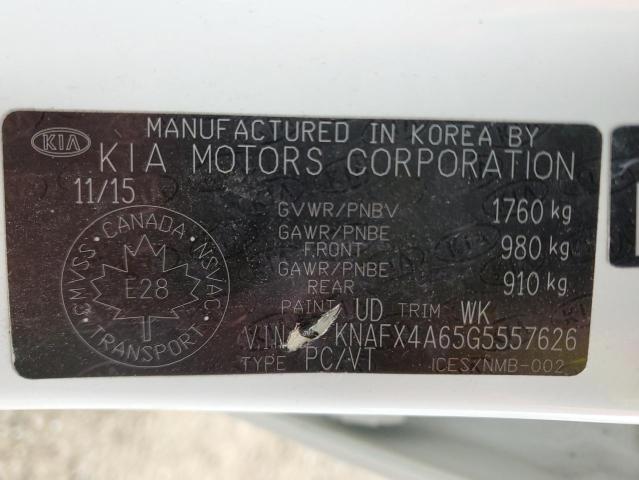 Photo 11 VIN: KNAFX4A65G5557626 - KIA FORTE LX 