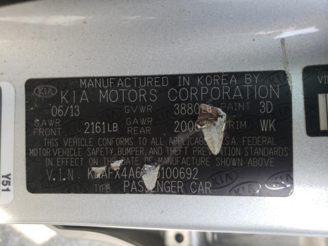 Photo 9 VIN: KNAFX4A66E5100692 - KIA FORTE LX 