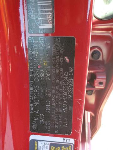 Photo 12 VIN: KNAFX4A66E5153425 - KIA FORTE LX 