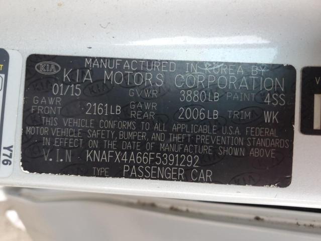 Photo 11 VIN: KNAFX4A66F5391292 - KIA FORTE LX 