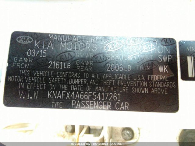 Photo 8 VIN: KNAFX4A66F5417261 - KIA FORTE 