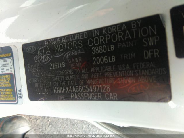 Photo 8 VIN: KNAFX4A66G5497128 - KIA FORTE 