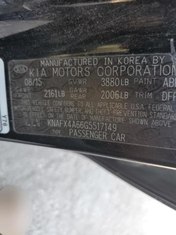 Photo 11 VIN: KNAFX4A66G5517149 - KIA FORTE LX 