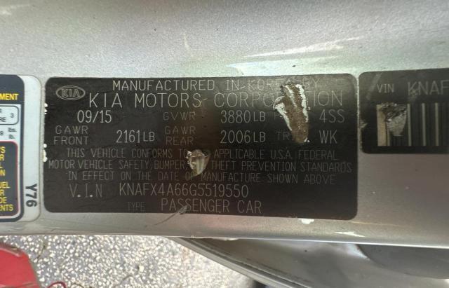 Photo 9 VIN: KNAFX4A66G5519550 - KIA FORTE LX 