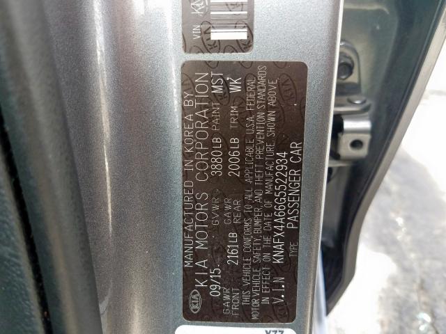 Photo 9 VIN: KNAFX4A66G5522934 - KIA FORTE LX 