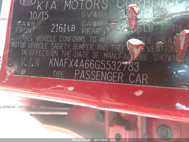 Photo 8 VIN: KNAFX4A66G5532783 - KIA FORTE 