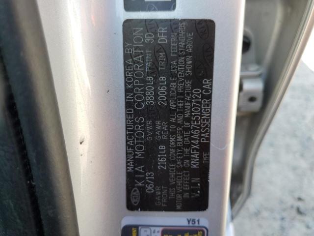 Photo 9 VIN: KNAFX4A67E5107120 - KIA FORTE LX 