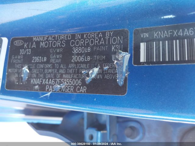 Photo 8 VIN: KNAFX4A67E5155006 - KIA FORTE 