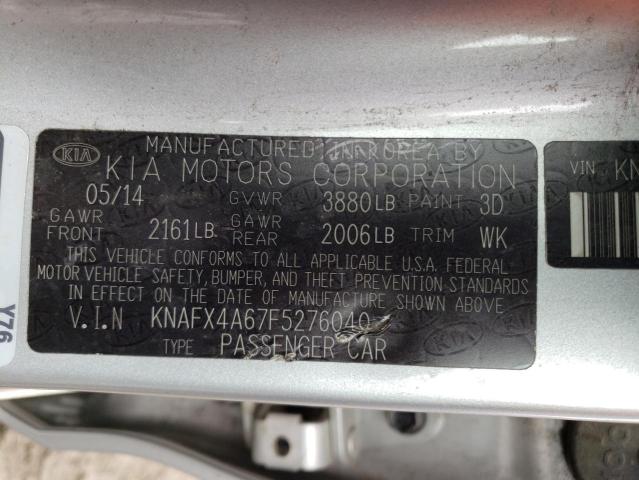 Photo 11 VIN: KNAFX4A67F5276040 - KIA FORTE LX 