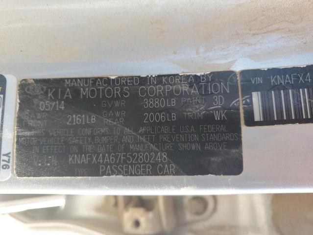 Photo 11 VIN: KNAFX4A67F5280248 - KIA FORTE LX 