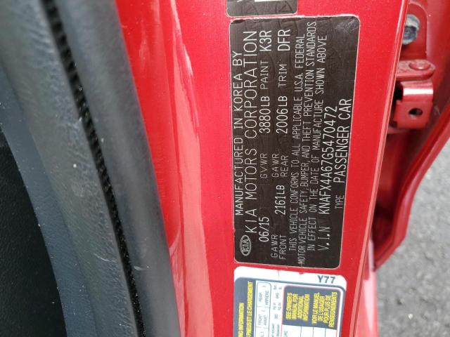 Photo 12 VIN: KNAFX4A67G5470472 - KIA FORTE LX 