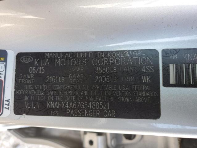 Photo 12 VIN: KNAFX4A67G5488521 - KIA FORTE LX 