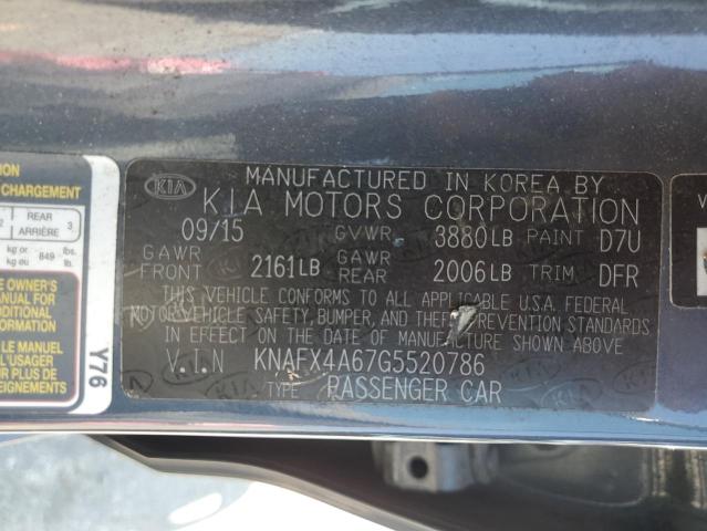 Photo 11 VIN: KNAFX4A67G5520786 - KIA FORTE LX 