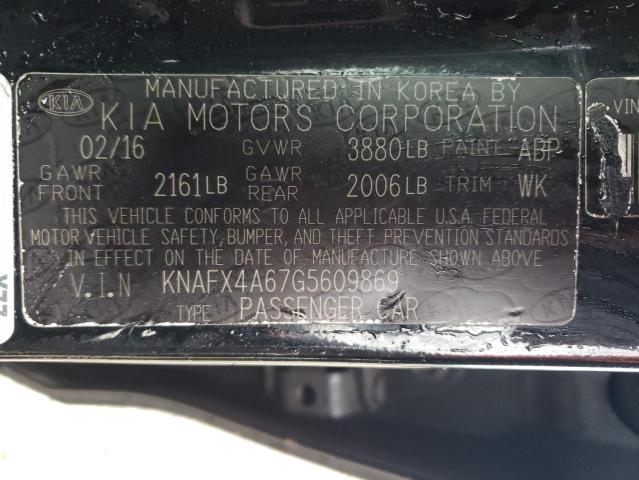 Photo 11 VIN: KNAFX4A67G5609869 - KIA FORTE 