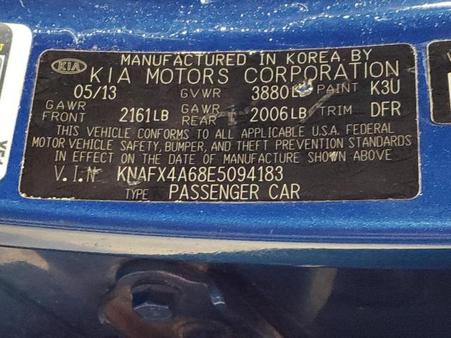 Photo 9 VIN: KNAFX4A68E5094183 - KIA FORTE LX 