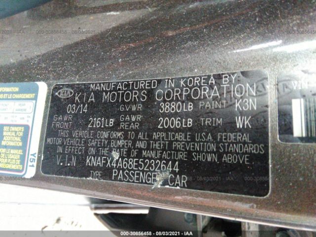 Photo 8 VIN: KNAFX4A68E5232644 - KIA FORTE 