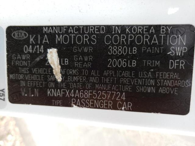 Photo 9 VIN: KNAFX4A68F5257724 - KIA FORTE LX 