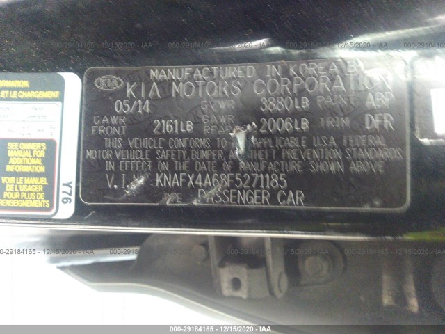 Photo 8 VIN: KNAFX4A68F5271185 - KIA FORTE 