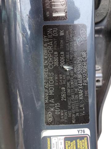 Photo 9 VIN: KNAFX4A68F5399751 - KIA FORTE LX 