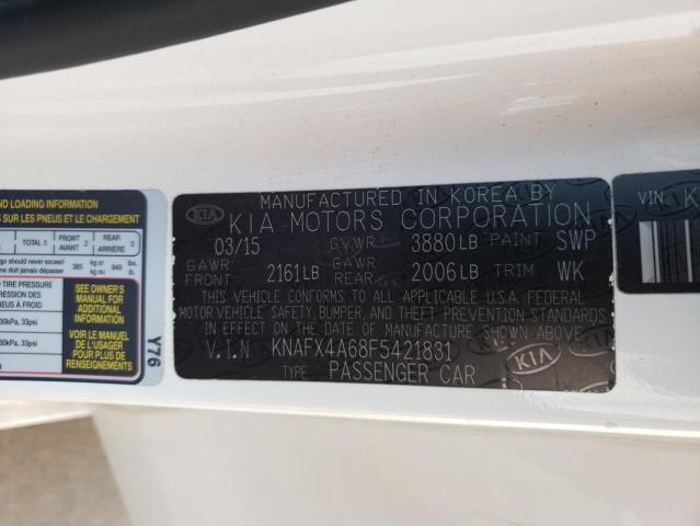 Photo 12 VIN: KNAFX4A68F5421831 - KIA FORTE LX 